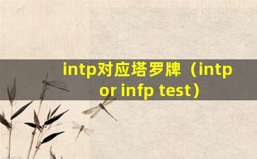 intp对应塔罗牌（intp or infp test）